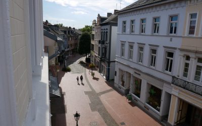 Umgestaltung Lange Straße; Aushang eines Gestaltungsvorschlages