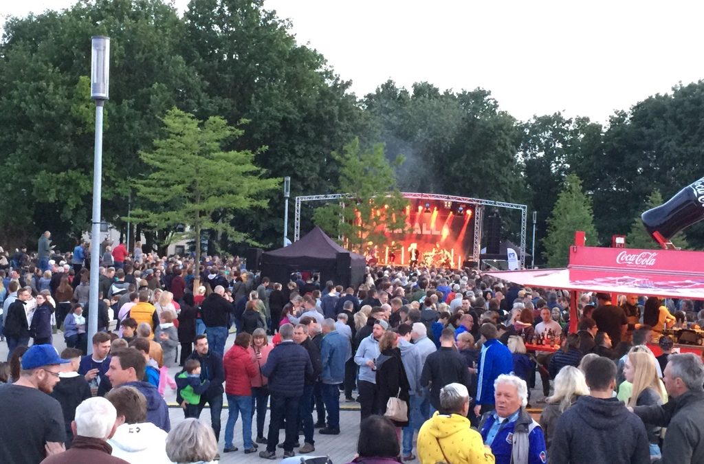 Tolle Stimmung beim Bürgerfest auf der Melcherstiege